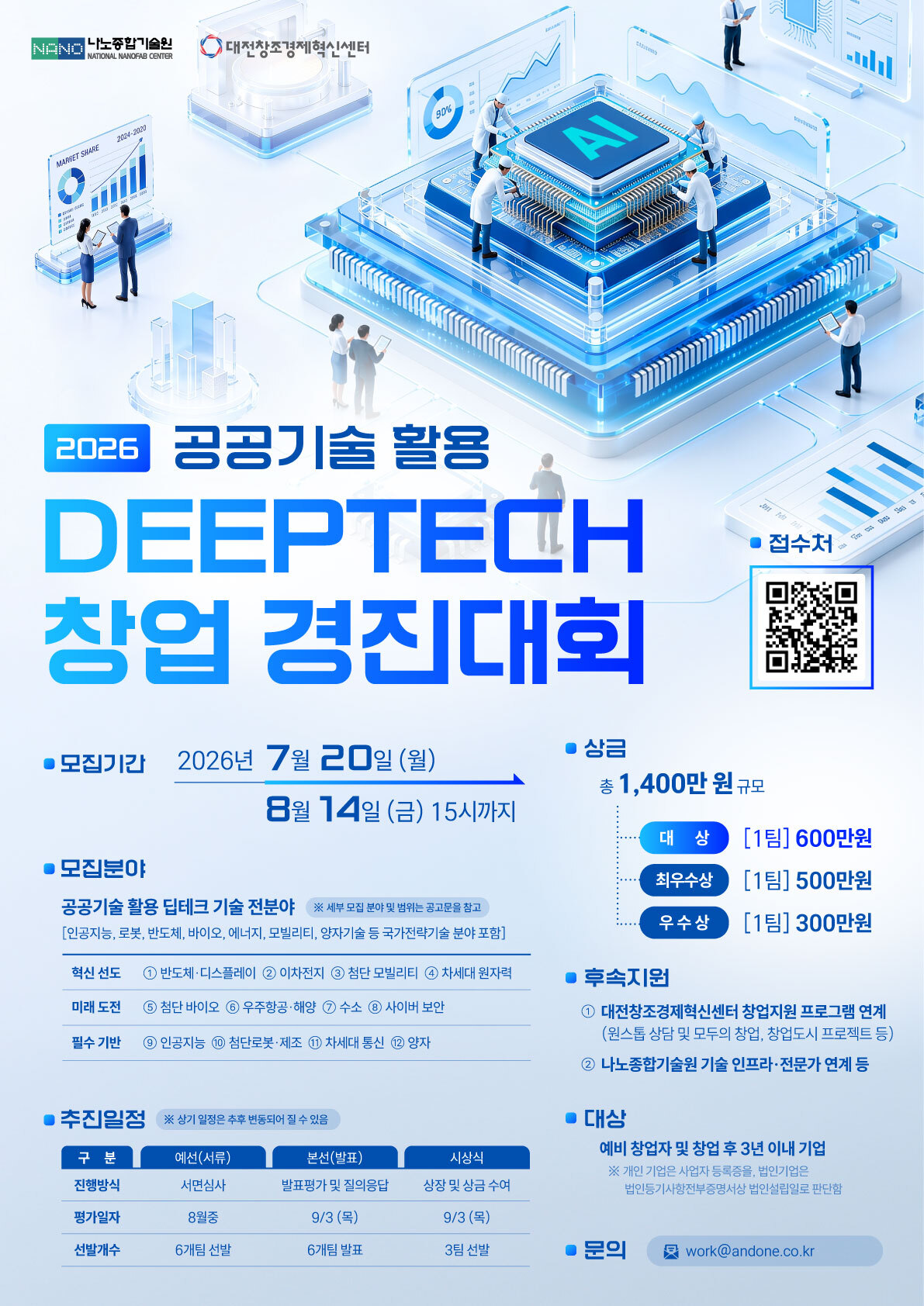 2026 공공기술 활용 딥테크 창업 경진대회
